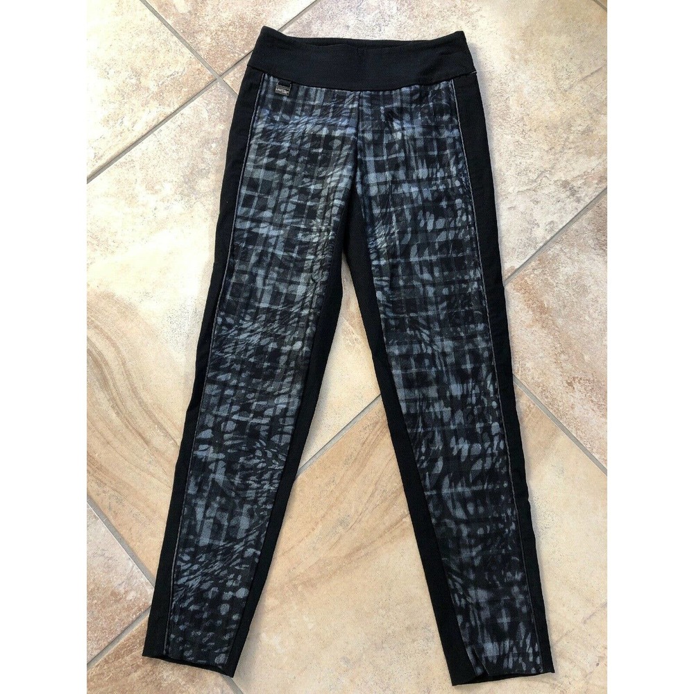 Liette Plaid Front Pull On Stretch Legging Pants 0